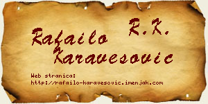 Rafailo Karavesović vizit kartica